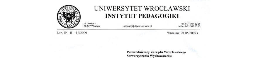 Instytut Pedagogiki Uniwersytetu Wrocławskiego